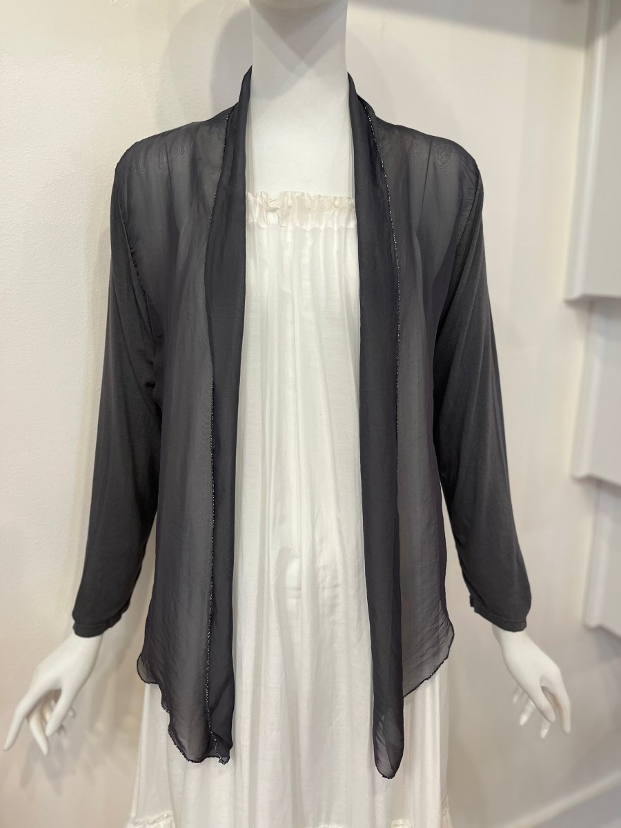Lightweight Cardigan with Delicate Metallic TrimDance in Pariscardigan