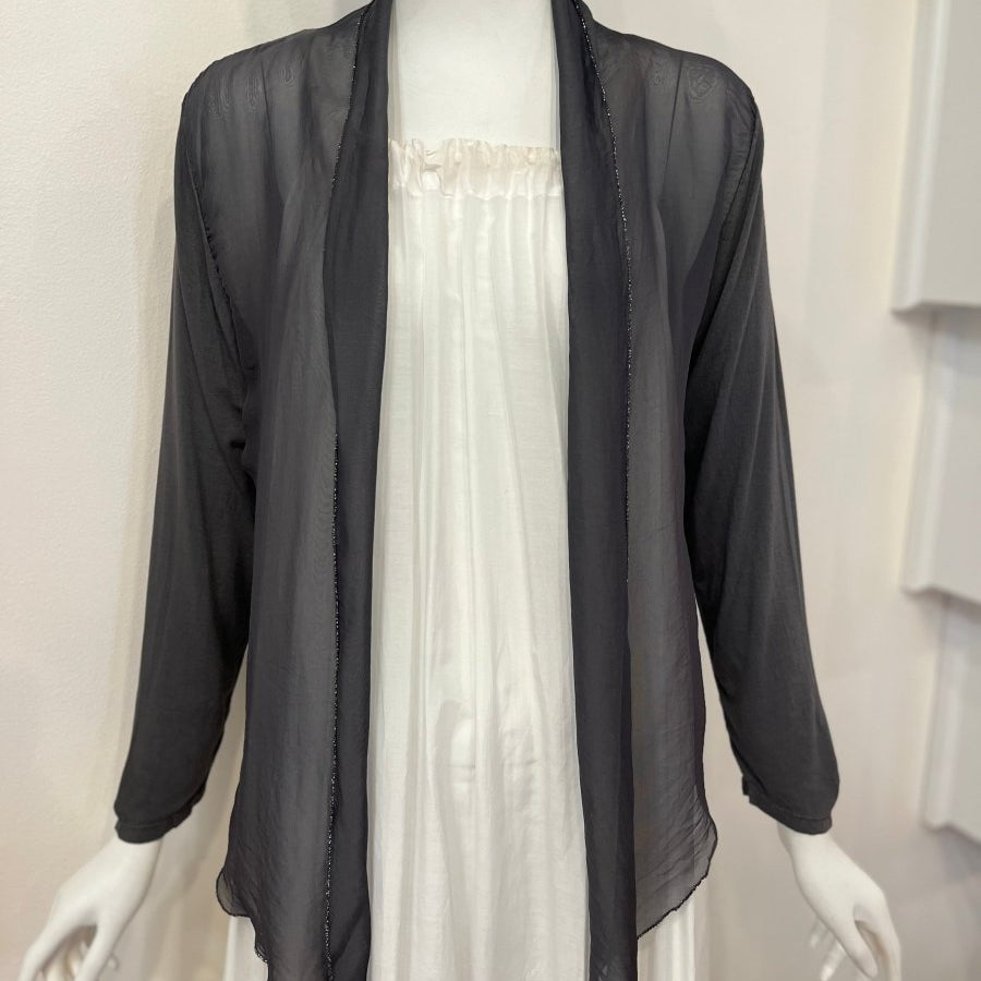 Lightweight Cardigan with Delicate Metallic TrimDance in Pariscardigan