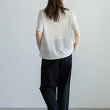 Lightweight Cashmere Tee – Short Sleeve EleganceCT PlageSWEATER