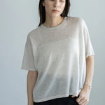 Lightweight Cashmere Tee – Short Sleeve EleganceCT PlageSWEATER
