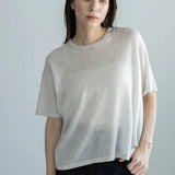 Lightweight Cashmere Tee – Short Sleeve EleganceCT PlageSWEATER