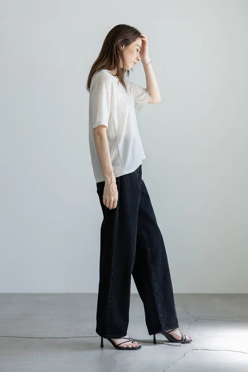 Lightweight Cashmere Tee – Short Sleeve EleganceCT PlageSWEATER