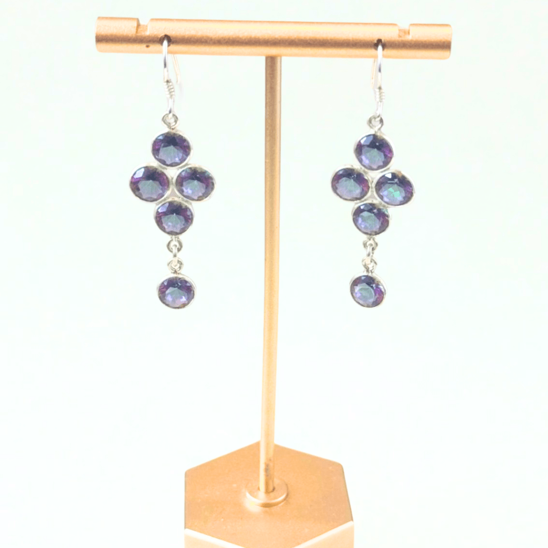 Lightweight Sterling Silver Mystic Topaz EarringsJinjaEARRINGS