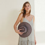 Liv Mini Ruffle Dress - Black StripesThe HandloomDress