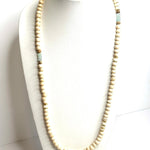 Long Bone Bead, Jade, Pearl, Wood & Gold Accent NecklaceRobin JacksonNECKLACES