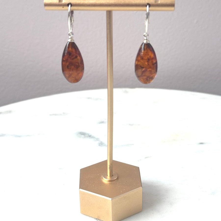Long Oval Amber EarringsJinjaEARRINGS