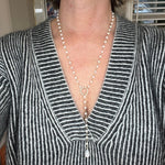 Long Pearl Y - Necklace with Pearl DropBeth ZinkNECKLACES