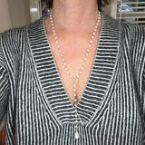 Long Pearl Y - Necklace with Pearl DropBeth ZinkNECKLACES