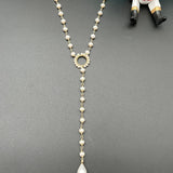 Long Pearl Y - Necklace with Pearl DropBeth ZinkNECKLACES