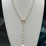 Long Pearl Y - Necklace with Pearl DropBeth ZinkNECKLACES