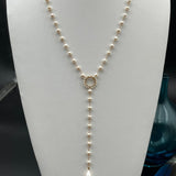 Long Pearl Y - Necklace with Pearl DropBeth ZinkNECKLACES