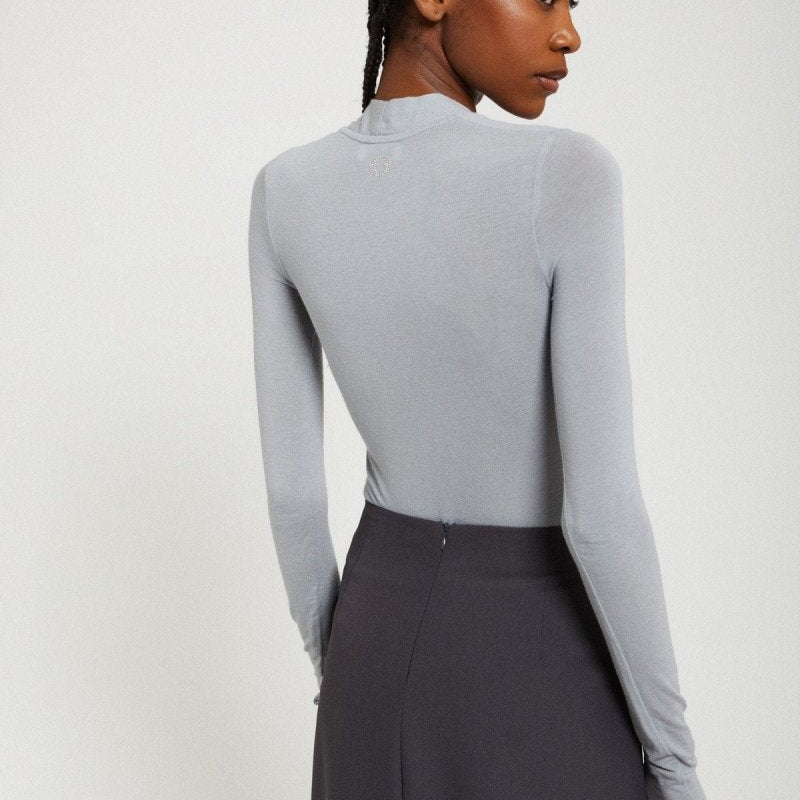 Long Sleeve Stretch Vneck Top (3 colors)Ottod'AmeTOPS