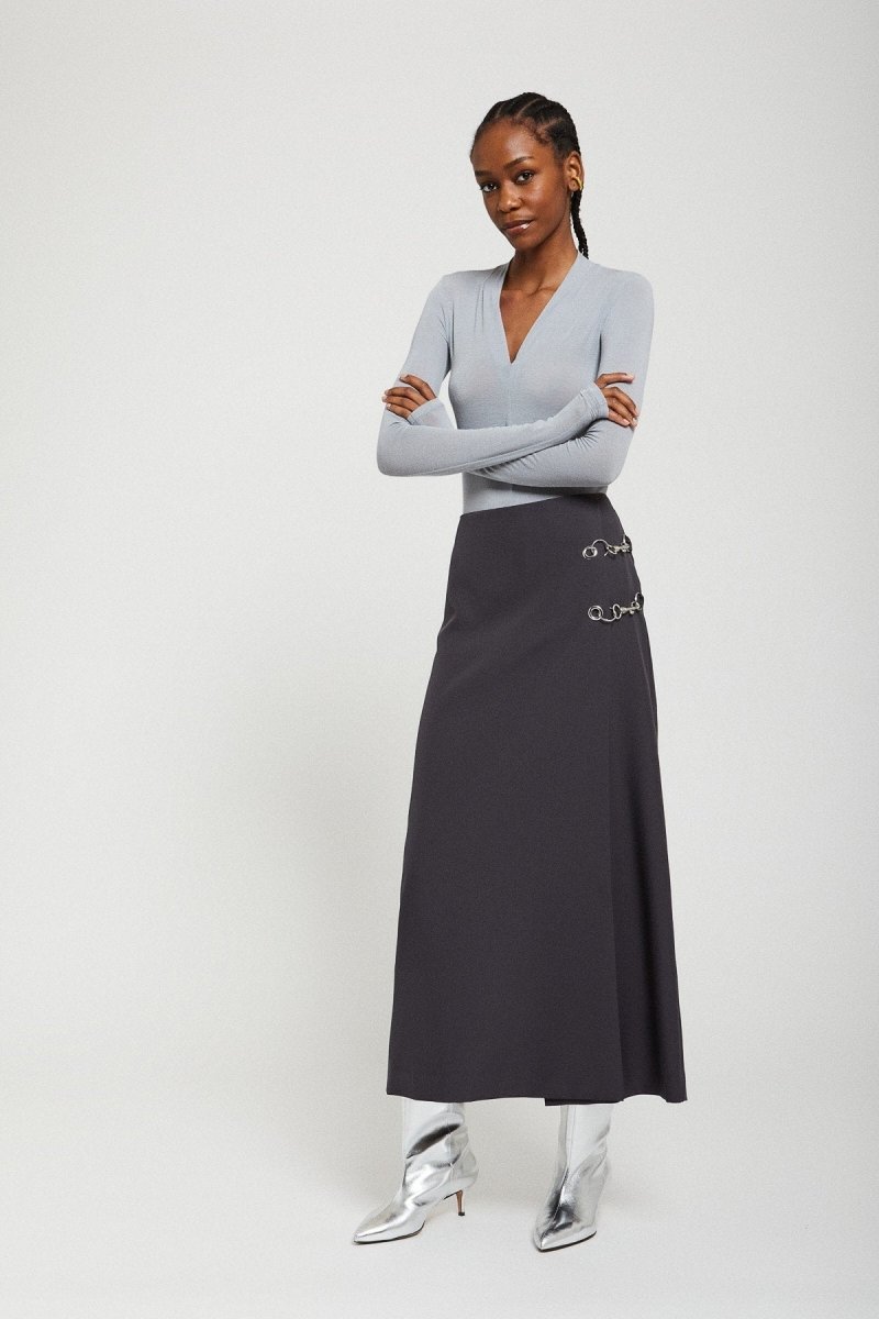 Long Sleeve Stretch Vneck Top (3 colors)Ottod'AmeTOPS