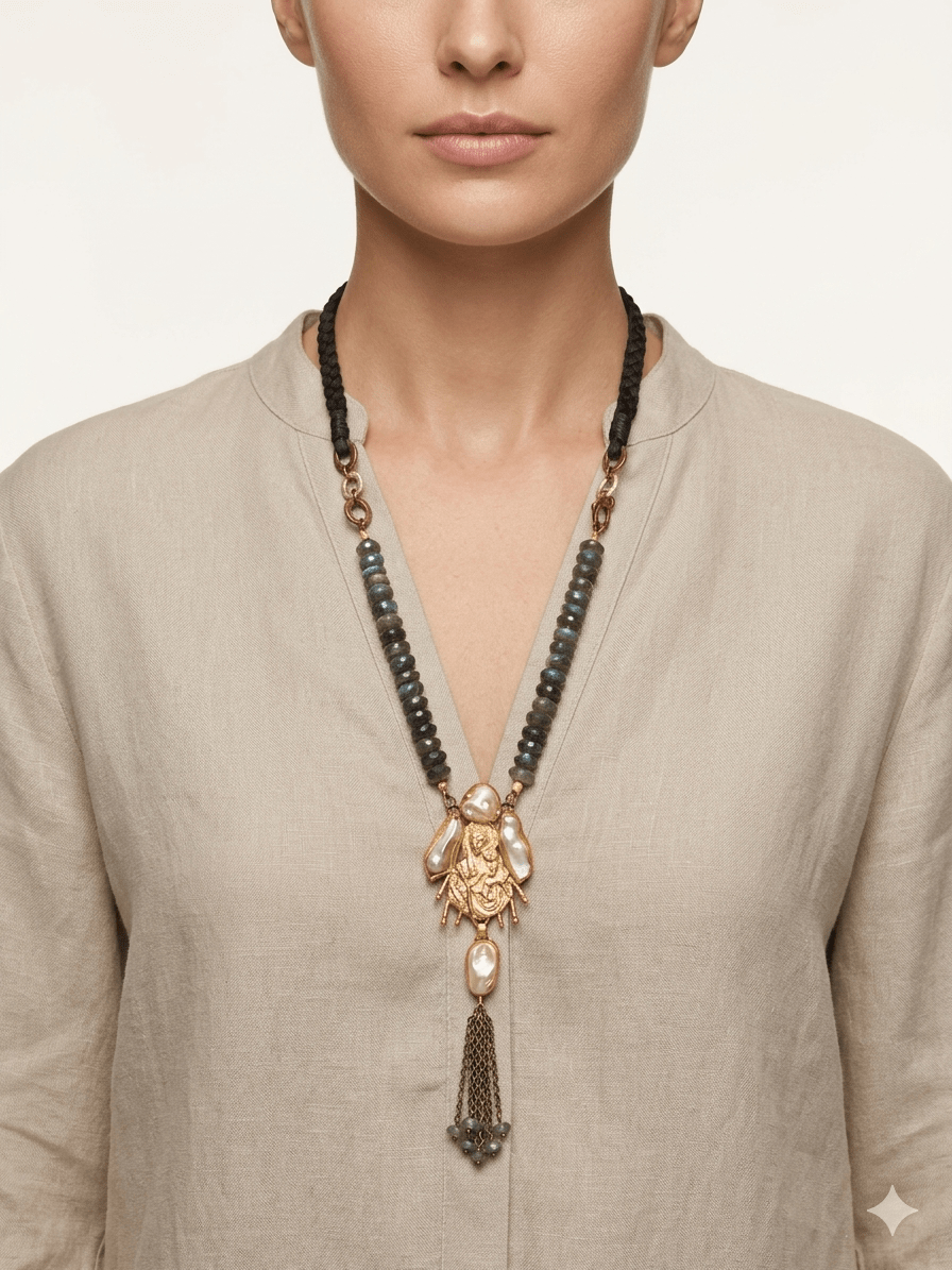 Ltd Edition Mother Mary Long NecklaceZiabirdNECKLACES