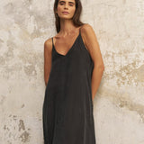 Lucid Flow Maxi Dress - BlackThe HandloomDress