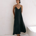 Lucid Flow Maxi Dress - BlackThe HandloomDress