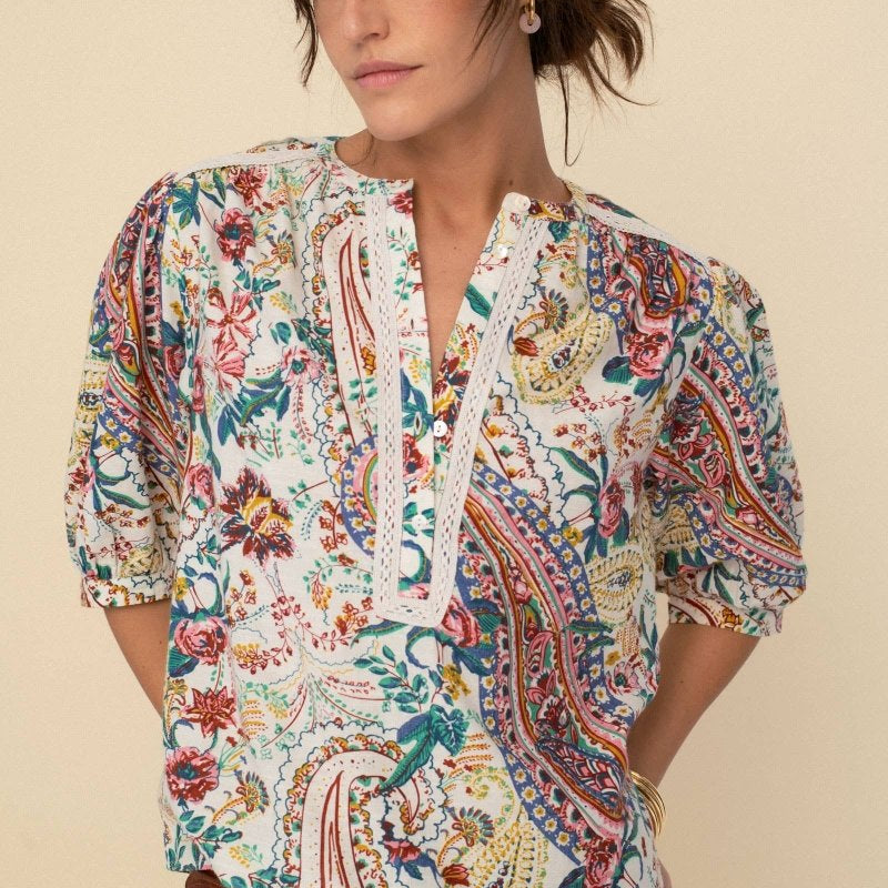 Luisa blouse ecruSonmer Shop USATOPS