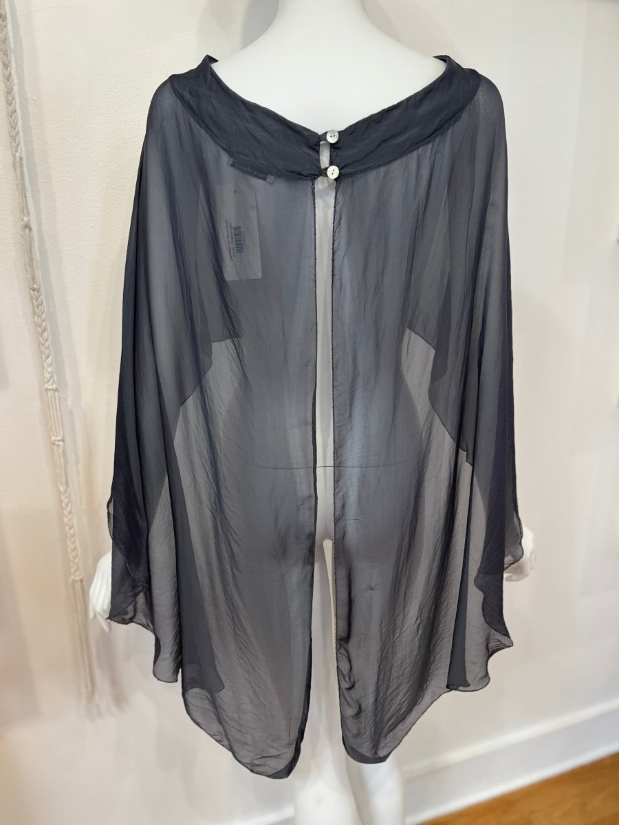 Luxe Italian Silk Topper - PonchoDance in ParisTOPS