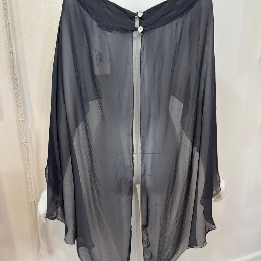 Luxe Italian Silk Topper - PonchoDance in ParisTOPS