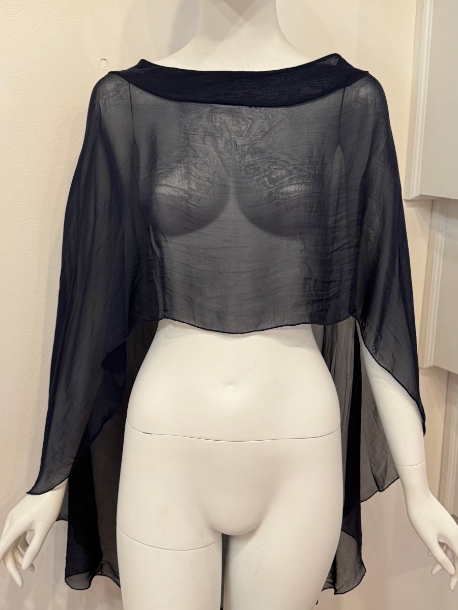 Luxe Italian Silk Topper - PonchoDance in ParisTOPS