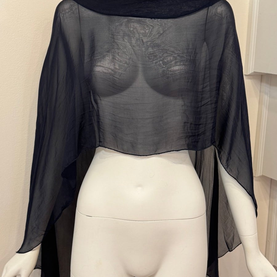 Luxe Italian Silk Topper - PonchoDance in ParisTOPS