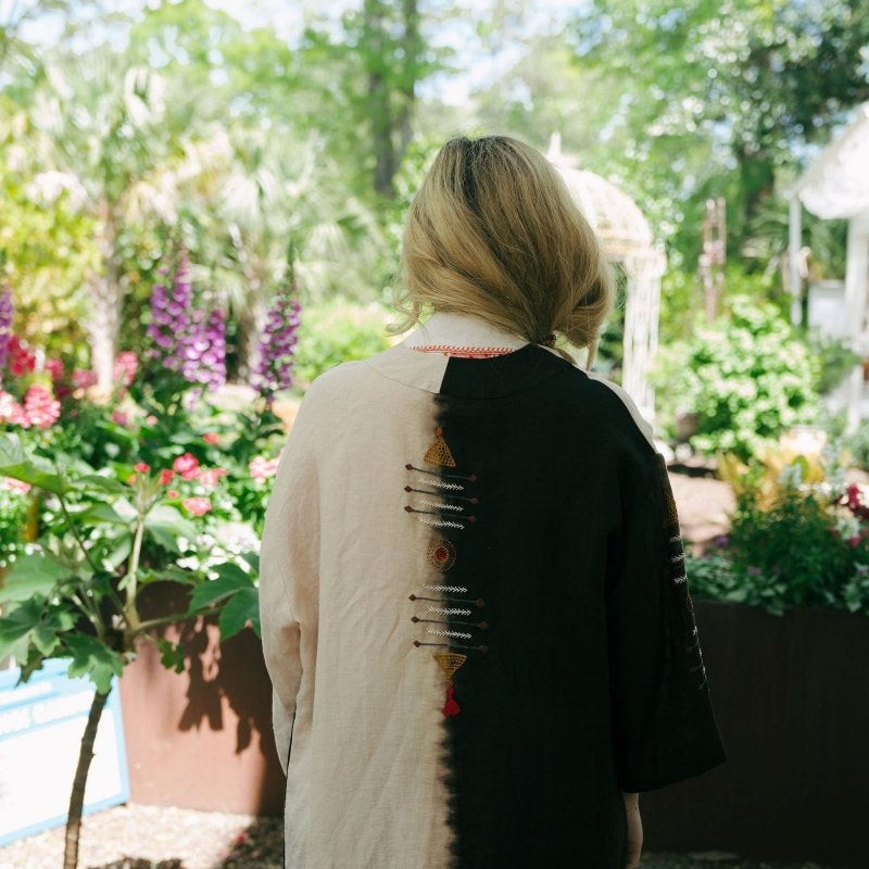 Luxor Jacket - Charcoal Tea Stained Tie - DyeAlamwarOUTERWEAR