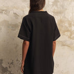 Mae Popover Mini Dress - BlackThe HandloomDress