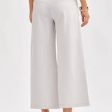 Magic Wide Cropped Pants: Pearl GrayDear Scarlettpants