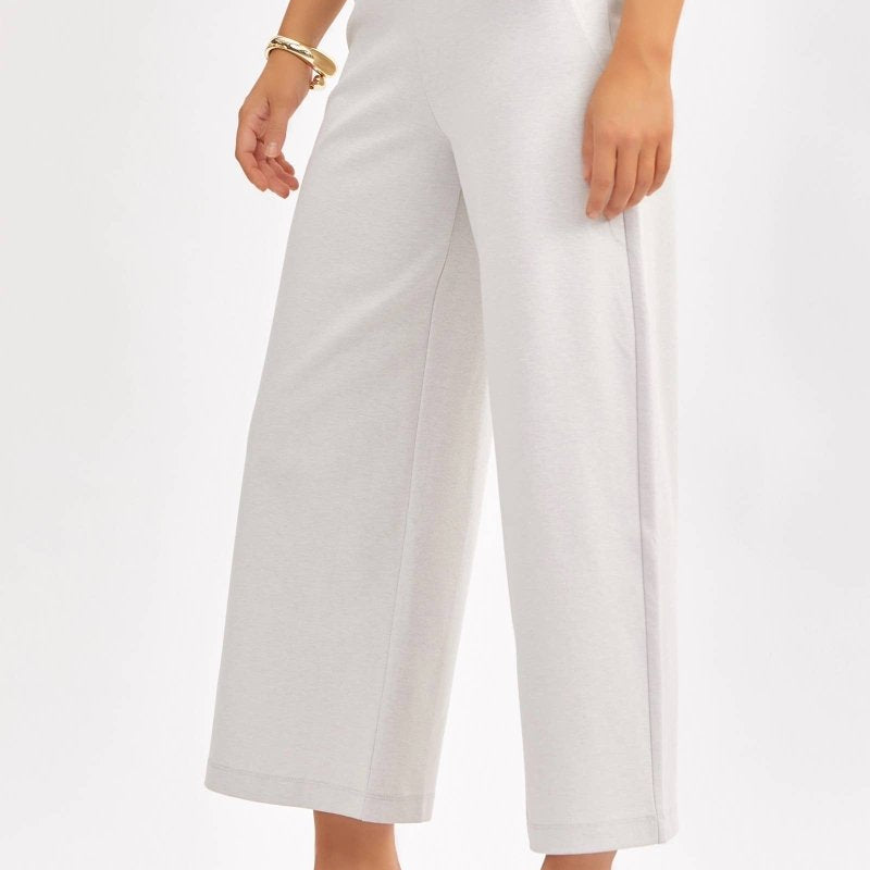 Magic Wide Cropped Pants: Pearl GrayDear Scarlettpants