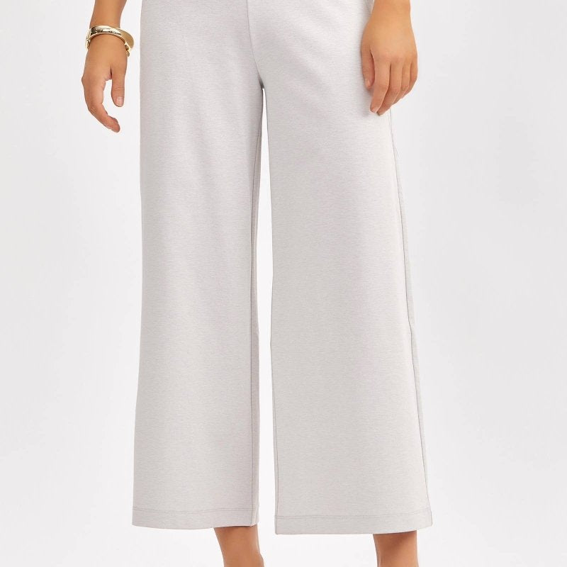 Magic Wide Cropped Pants: Pearl GrayDear Scarlettpants