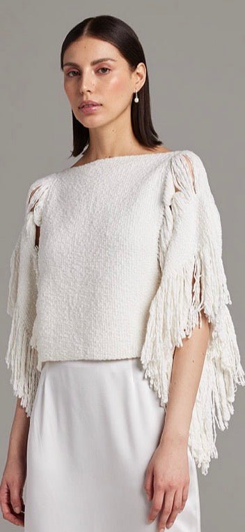 Mapuche Fringe Cotton TopVOZ ApparelTOPS