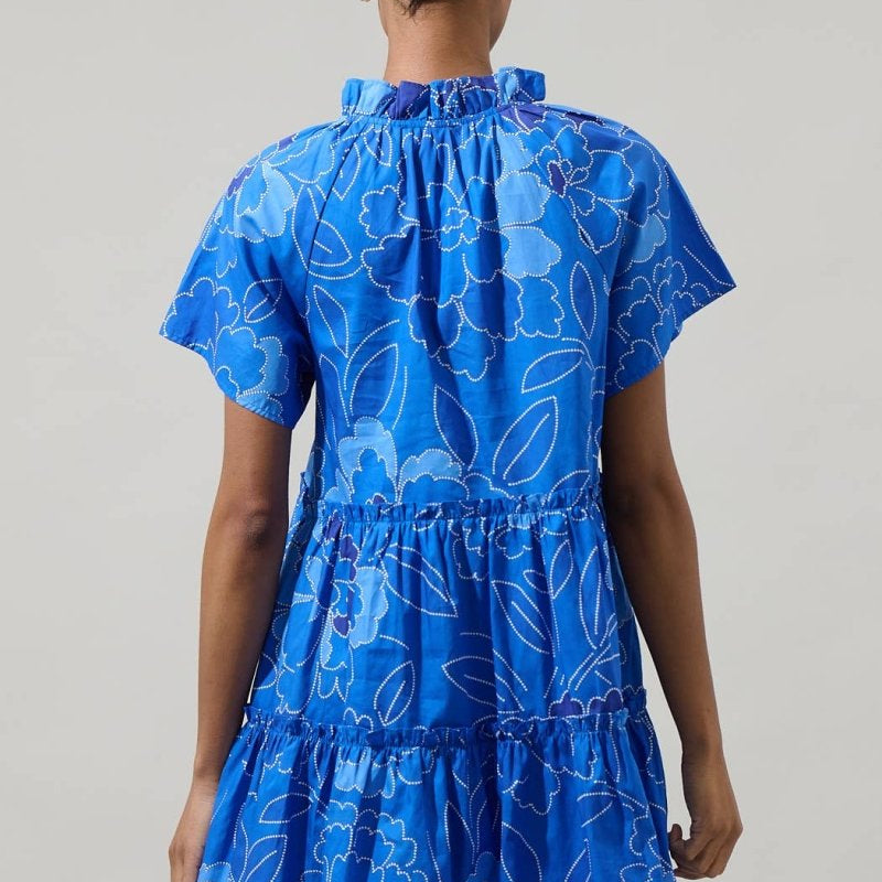 Maris Floral Pallas Poplin Tiered Mini DressSugarlipsDRESS