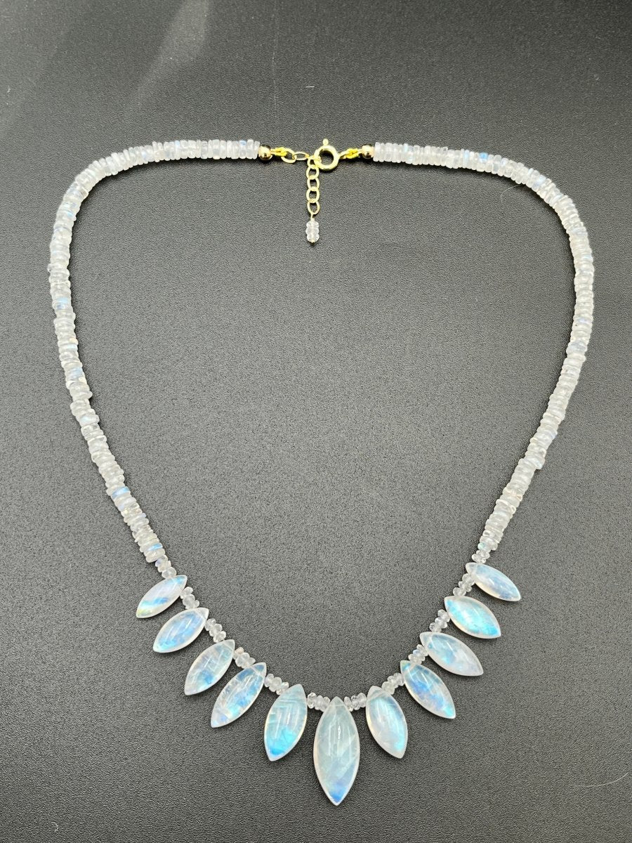 Marquise Moonstone NecklaceBeth ZinkNECKLACES