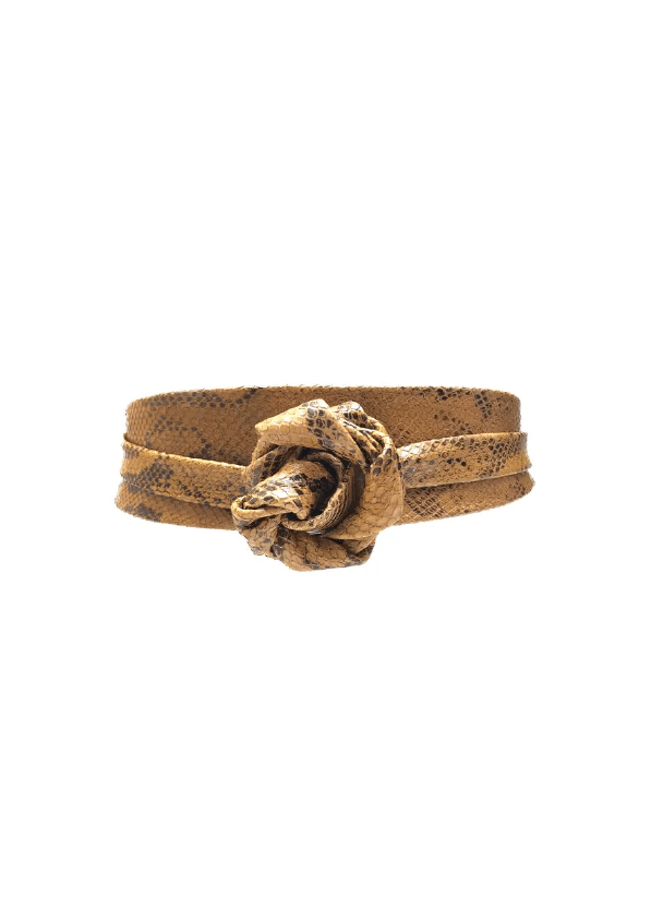 Metallic Wrap Belt – Truffle LeatherADA Collection Beltsbelts