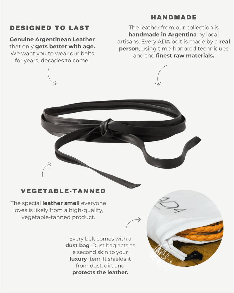 Midi Wrap Belt - BlackADA Collection Beltsbelts