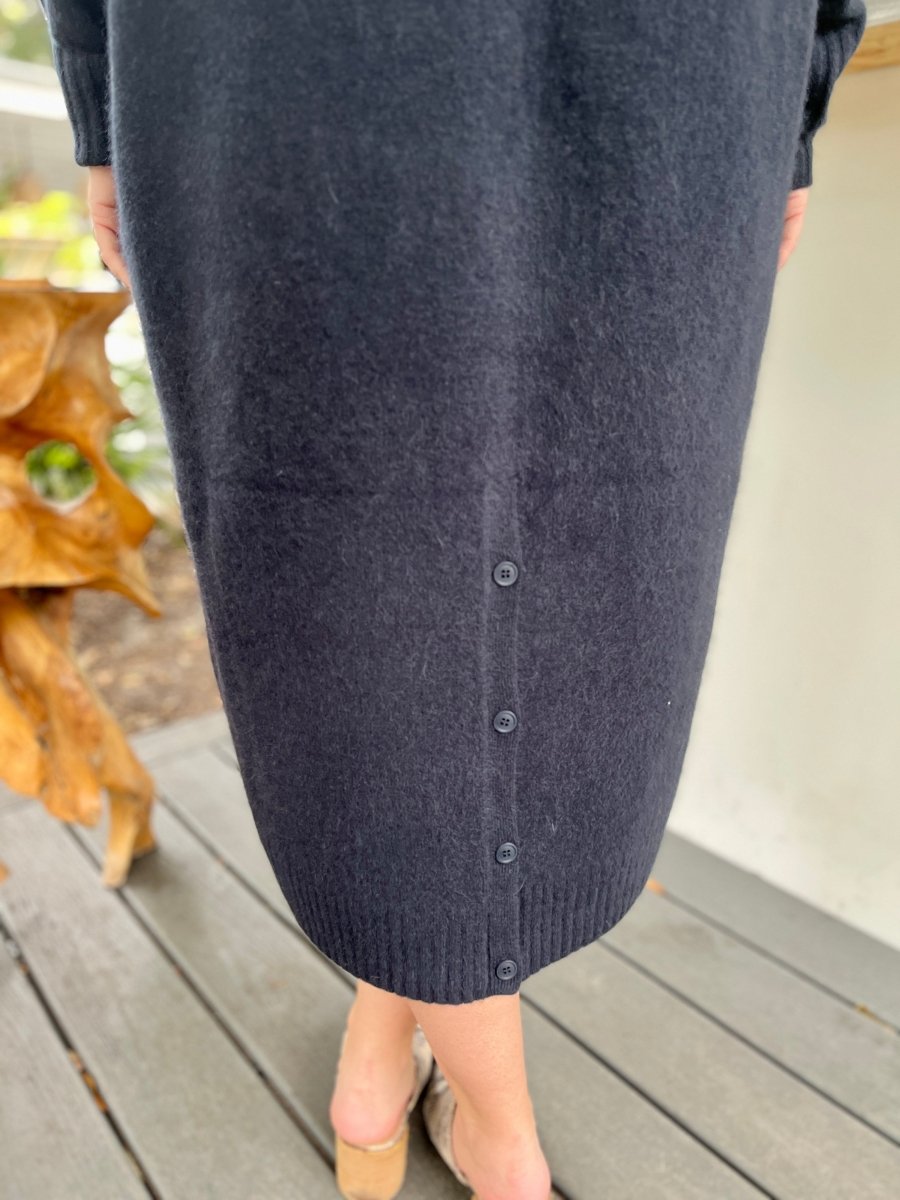 Midnight Blue Cashmere Midi DressCT PlageDRESS