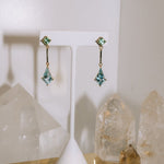 Mint Tourmaline & Sky Blue Topaz EarringsWaterlight Jewelry Coearring