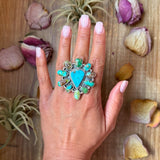 Mixed Mine Turquoise Sterling Silver Ring – Size 10The Bijoux FAB Jewelryring