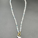 Moonstone, Blue Topaz & Fireball Pearl NecklaceBeth ZinkNECKLACES