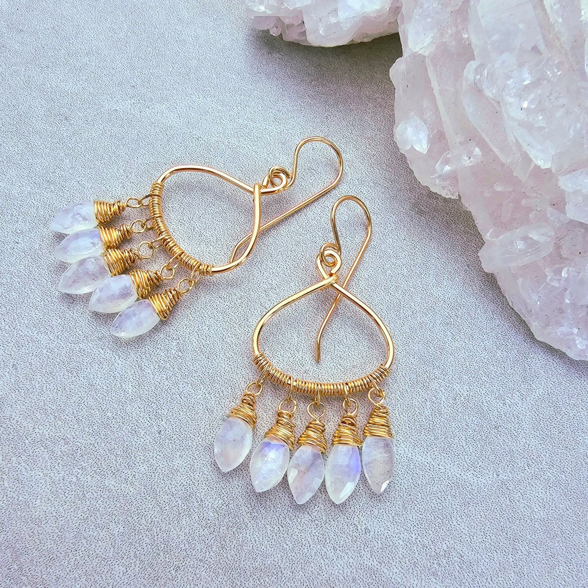 Moonstone Earrings #1481James & JezebelleEarrings