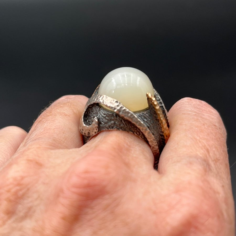 Moonstone Globe Statement RingBORARINGS