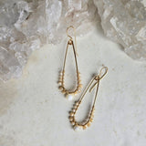 Mother of Pearl - 1/2 Wrapped Hoops 1567James & JezebelleEARRINGS