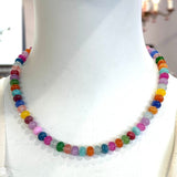 Multi Colored Gemstones Short NecklaceBeth ZinkNECKLACES