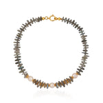 Muse Necklace of Labradorite and PearlChakarr JewelryNECKLACES
