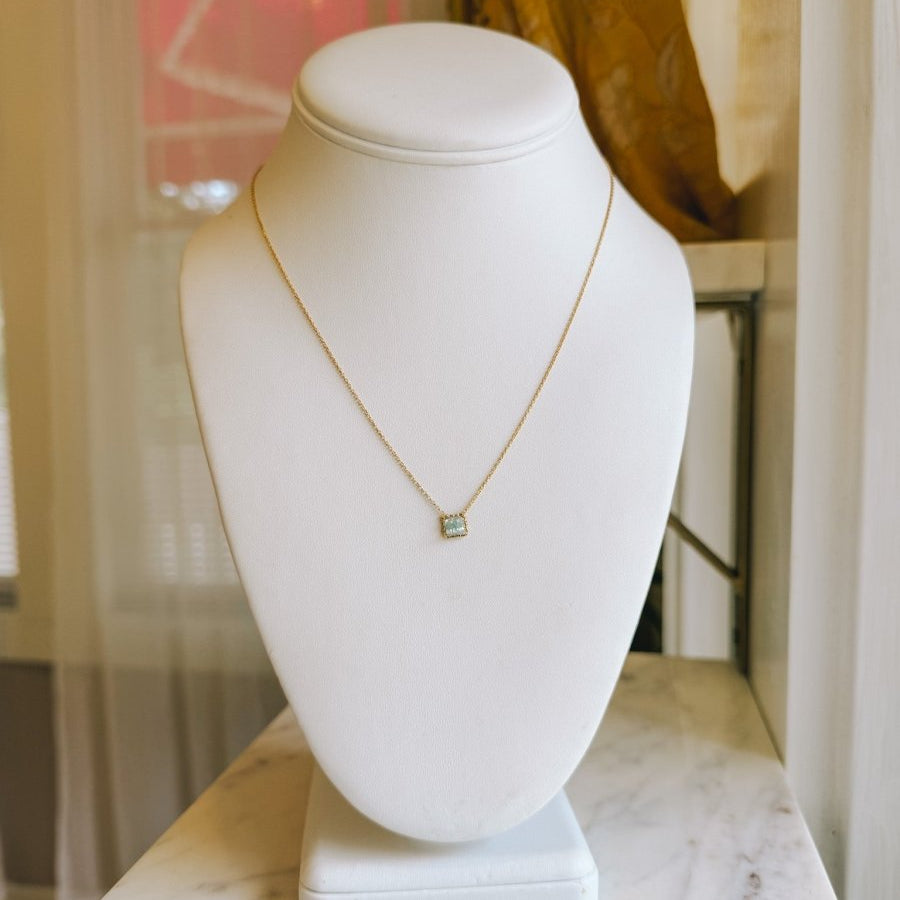 Natural Blue Zircon Cluster NecklaceMichelle PresslerNECKLACES