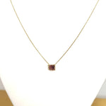Natural Shaded Red Sapphire Cluster NecklaceMichelle PresslerNECKLACES