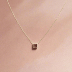 Natural Shaded Red Sapphire Cluster NecklaceMichelle PresslerNECKLACES