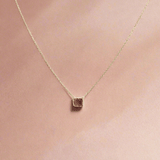 Natural Shaded Red Sapphire Cluster NecklaceMichelle PresslerNECKLACES