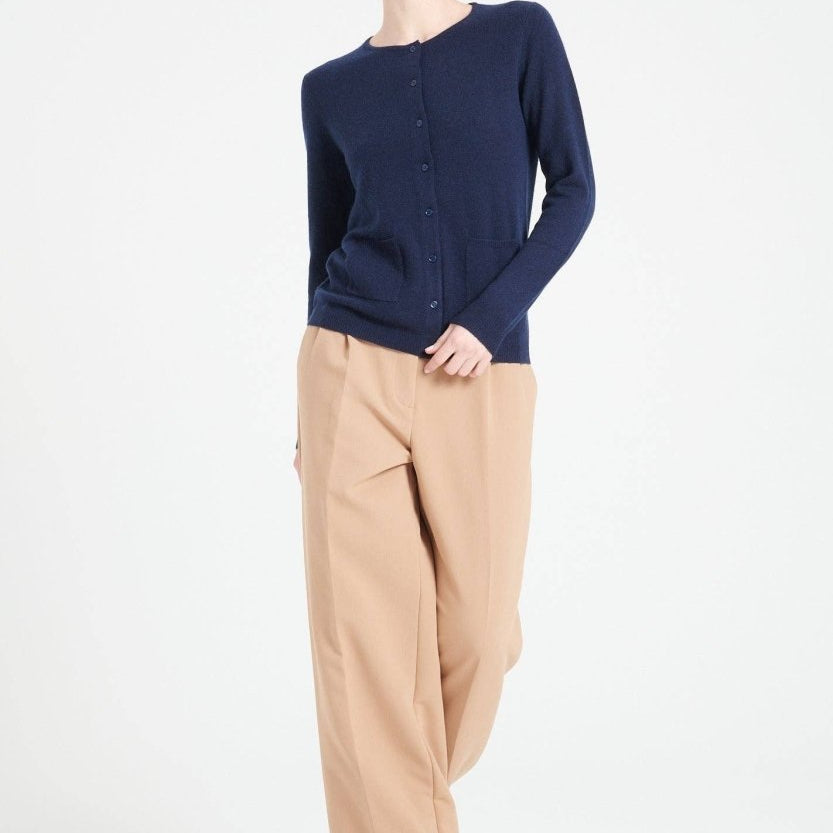Navy Cashmere CardiganSTUDIO CASHMERE8SWEATER