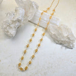 Necklace Of Rondelle Citrine Stones 1584James & JezebelleNECKLACES